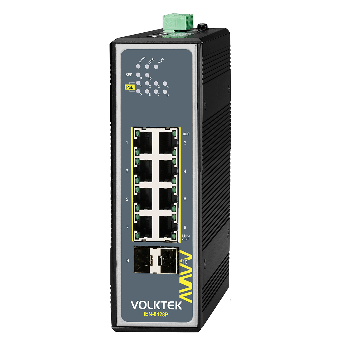 Bộ chuyển mạch công nghiệp VOLKTEK IEN-8428P POE 8-Port