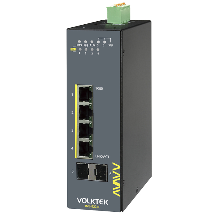 Bộ chuyển mạch công nghiệp VOLKTEK INS-8224P PoE 4-Port