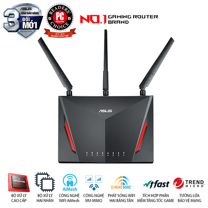 Gaming Router ASUS AC2900 Dual Band RT-AC86U