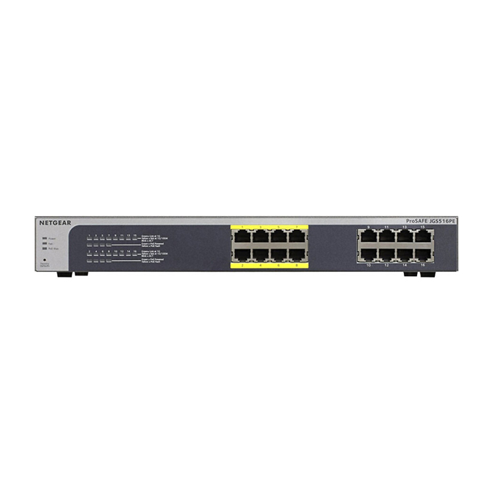 Smart Managed Plus Switch Netgear PoE JGS516PE