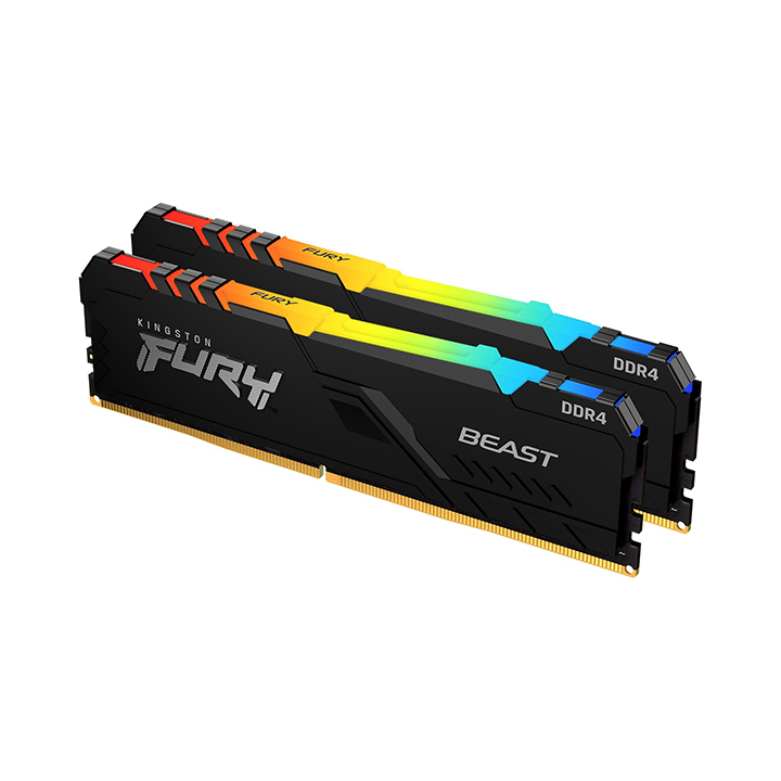 Ram Kingston FURY Beast RGB 32GB (2 x 16GB) DDR4 3200MHz KF432C16BBAK2/32