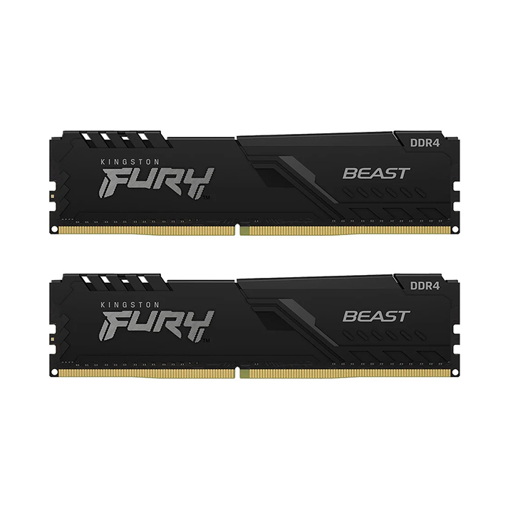 Ram Kingston Fury Beast 16GB (2 x 8GB) DDR4 3600MHz KF436C17BBK2/16