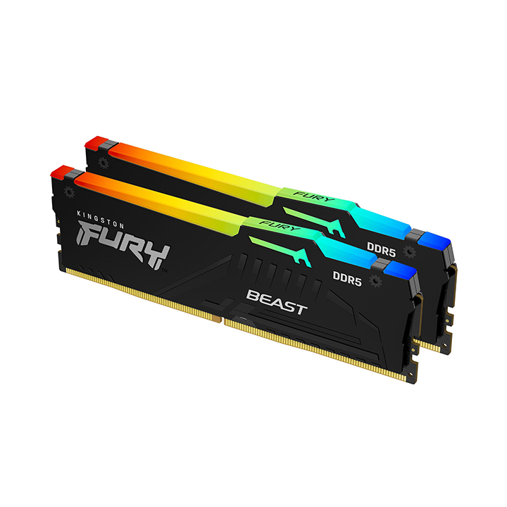 Ram Kingston FURY Beast RGB 16GB (2 x 8GB) DDR5 5200MHz KF552C40BBAK2-16