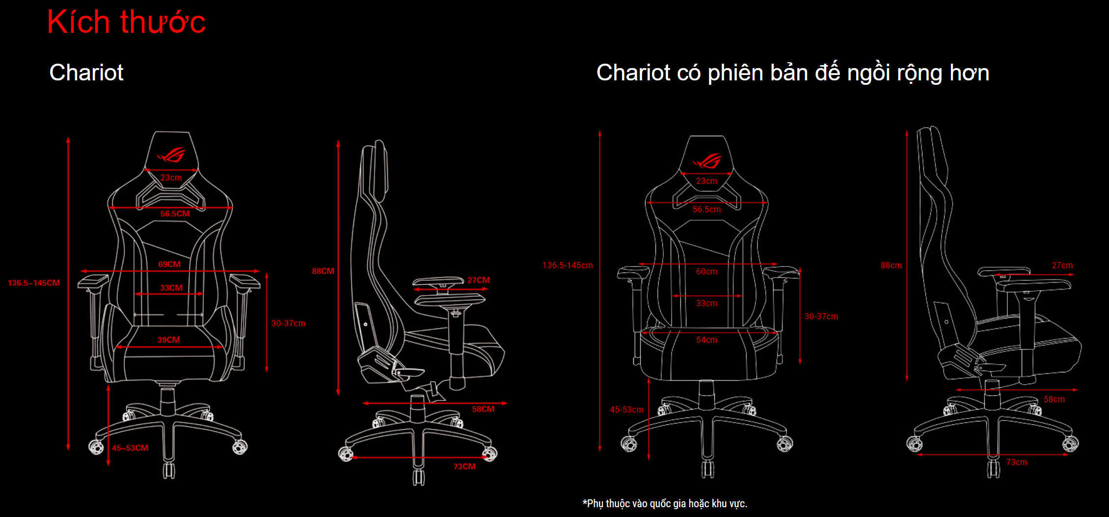 HugoTech - ASUS ROG Chariot Gaming Chair