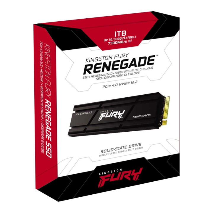 Ổ cứng SSD Kingston FURY Renegade Heatsink 1TB M.2 NVMe PCIe Gen4x4 SFYRSK/1000G