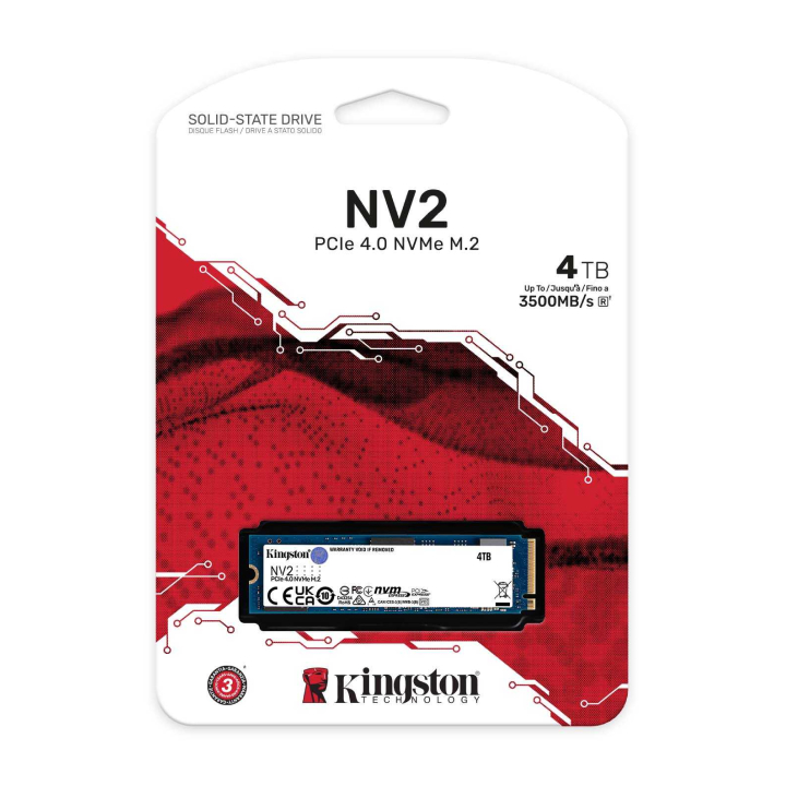 Ổ cứng SSD Kingston NV2 4TB M.2 NVMe PCIe 4×4 SNV2S/4000G