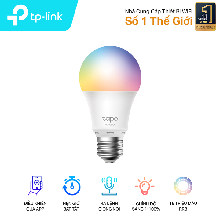 Bóng Đèn Wi-Fi Thông Minh, Đa Sắc TP-Link Tapo L530E