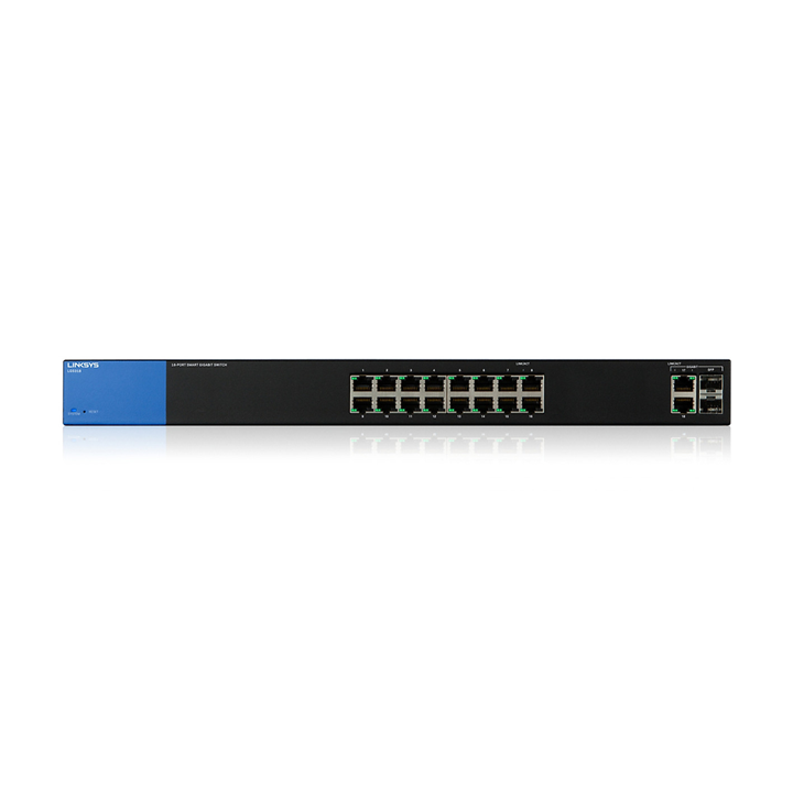 Smart Managed Switch Linksys LGS318 (16 cổng 1G RJ45 + 2 cổng combo 1G RJ45/SFP)