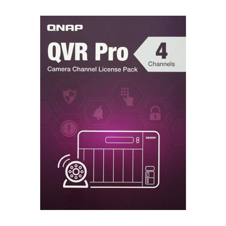 QNAP QVR PRO 4 channels Licence LIC-SW-QVRPRO-4CH-EI