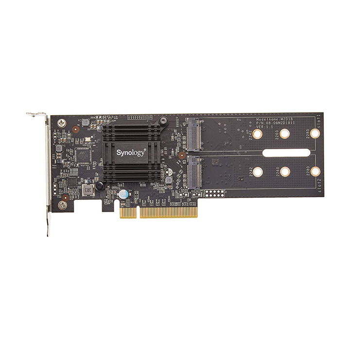 Thẻ tích hợp Synology M2D18 Adapter Card PCIe Gen2 x8 adapter card