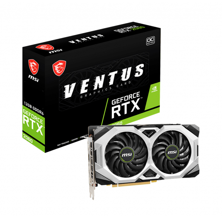 Card màn hình MSI GeForce RTX 2060 VENTUS 12G OC