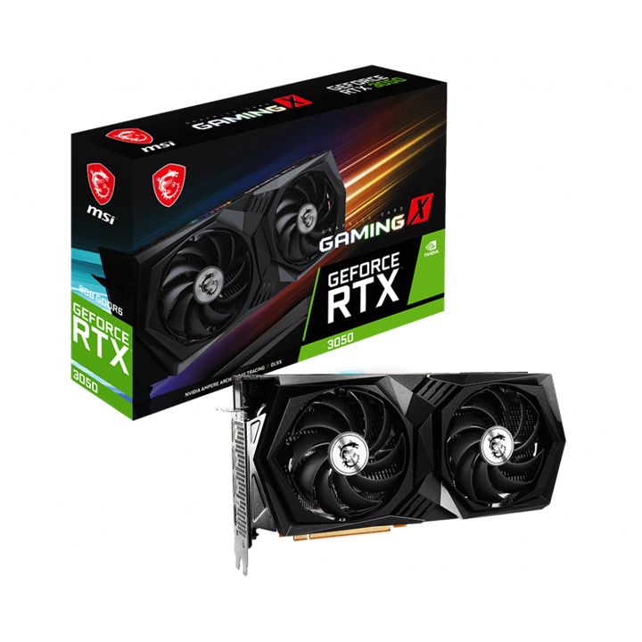 Card màn hình MSI GeForce RTX 3050 GAMING X 8G