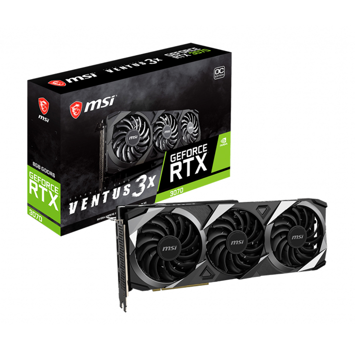 Card màn hình MSI GeForce RTX 3070 VENTUS 3X 8G LHR