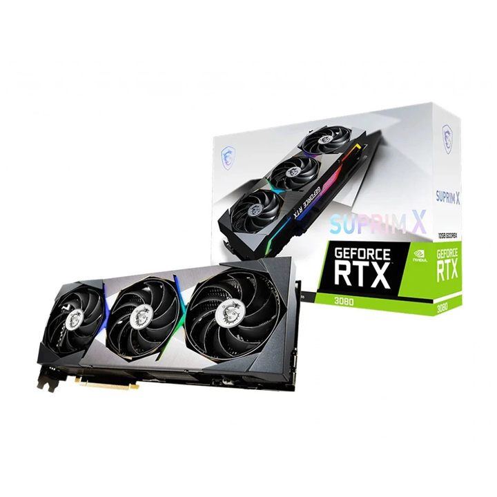 Card màn hình MSI GeForce RTX 3080 SUPRIM X 12G LHR