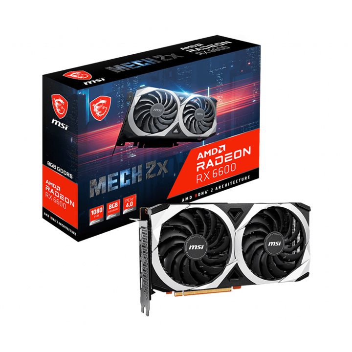 Card màn hình MSI Radeon RX 6600 MECH 2X 8G