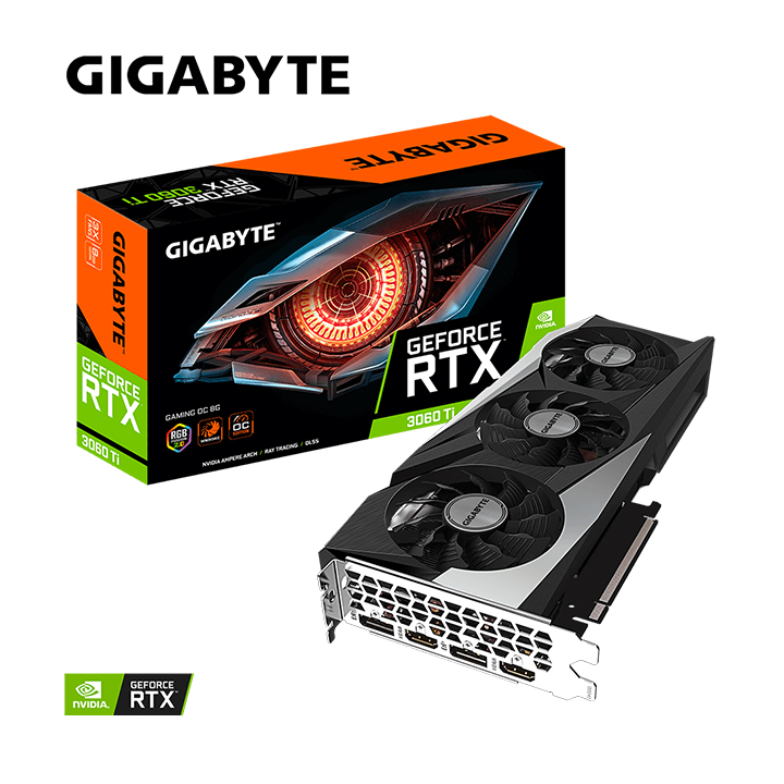 Card màn hình Gigabyte GeForce RTX™ 3060 Ti GAMING OC 8G N306TGAMING OC-8GD