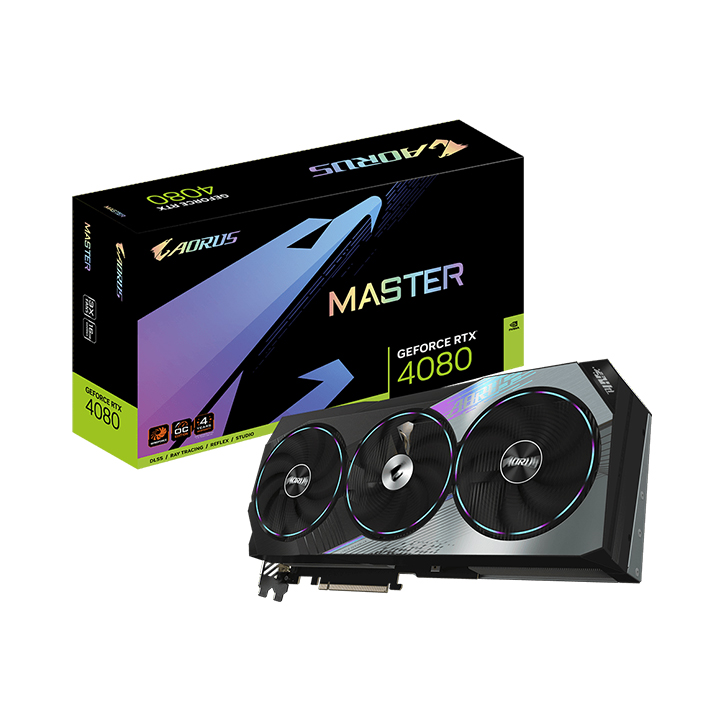 Card màn hình Gigabyte AORUS GeForce RTX™ 4080 16GB MASTER N4080AORUS M-16GD