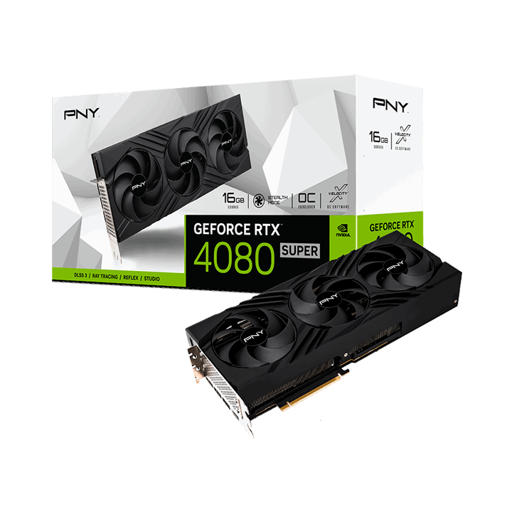 Card màn hình PNY GeForce RTX 4080 SUPER 16GB VERTO OC Triple Fan DLSS 3