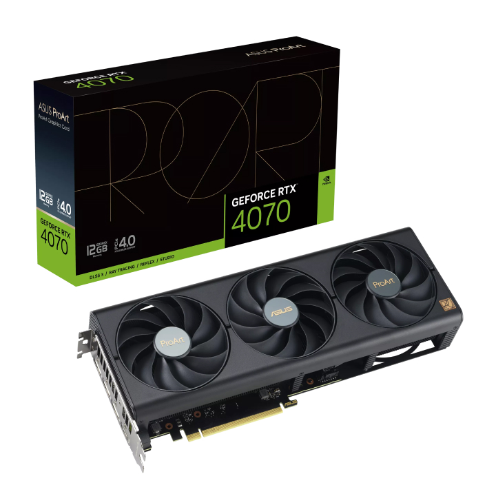 Card màn hình ASUS ProArt GeForce RTX™ 4070 12GB GDDR6X (PROART-RTX4070-12G)