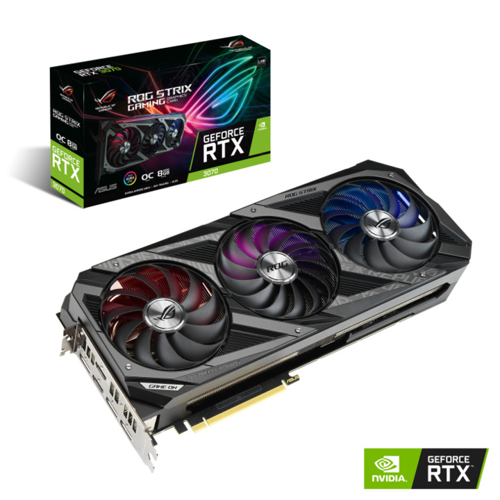 Card màn hình Asus ROG Strix GeForce RTX ™ 3070 V2 OC Edition 8GB GDDR6 ROG-STRIX-RTX3070-O8G-V2-GAMING