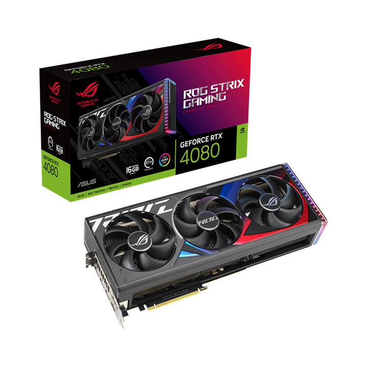 Card màn hình Asus ROG Strix GeForce RTX® 4080 16GB GDDR6X ROG-STRIX-RTX4080-16G-GAMING