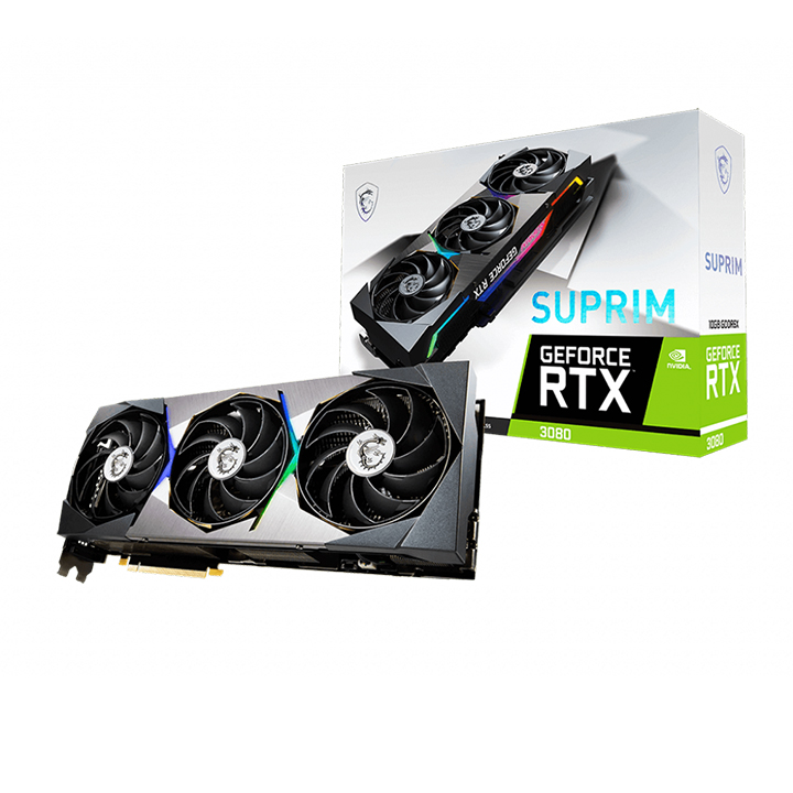 Card màn hình MSI RTX 3080 SUPRIM 10G LHR