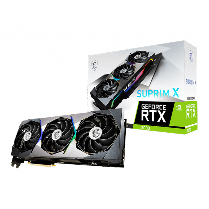 Card màn hình MSI GeForce RTX 3080 SUPRIM X 10G LHR