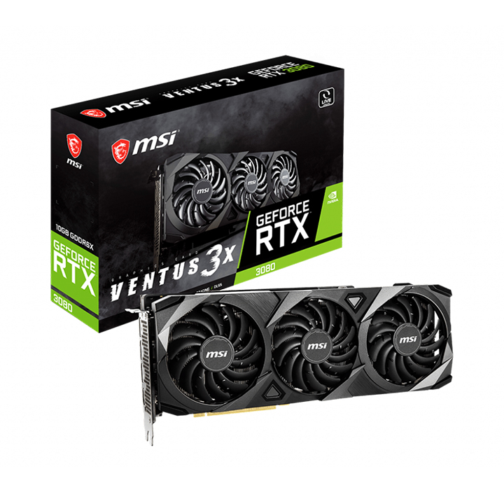 Card màn hình MSI GeForce RTX 3080 VENTUS 3X 10G OC LHR