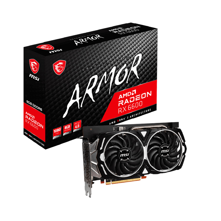 Card màn hình MSI Radeon RX 6600 ARMOR 8G