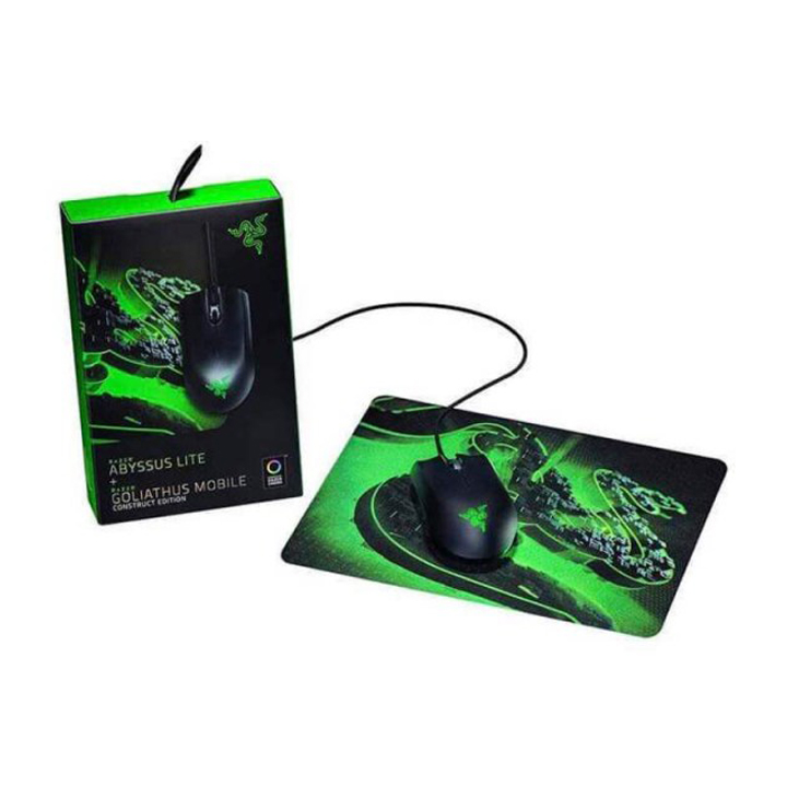 Combo Chuột bàn di chuột Razer Abyssus Lite & Razer Goliathus Mobile Construct Edition (RZ83-02730100-B3M1)