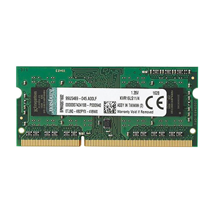 Ram Laptop Kingston 4GB DDR3L 1600MHz KVR16LS11/4