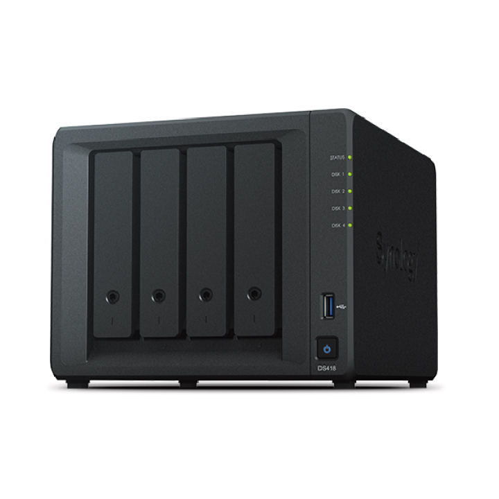 Thiết bị lưu trữ NAS Synology 4 bays DS418