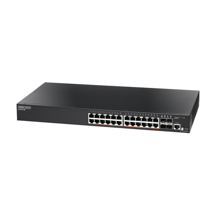 Bộ chia mạng Switch EdgeCore ECS2100-28P (24 Port GE PoE 200W + 4 Port SFP)