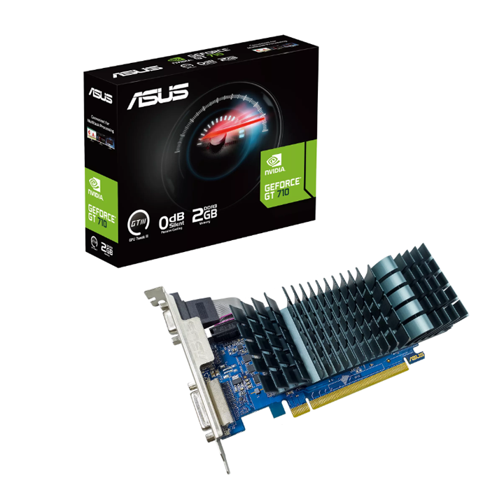 Card màn hình Asus GeForce GT 710 2GB GDDR5 (GT710-SL-2GD3-BRK-EVO)