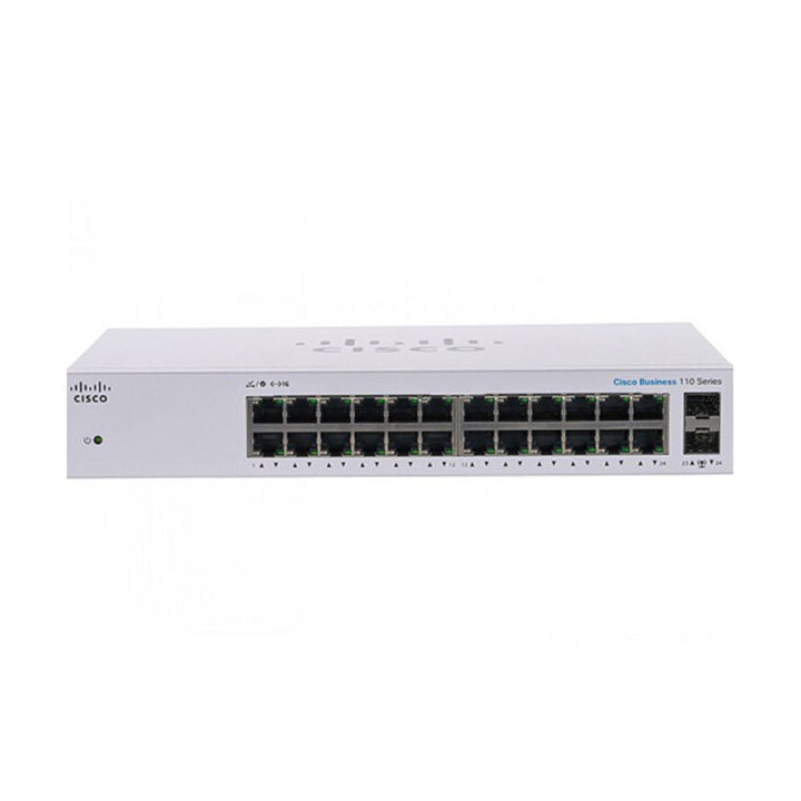 Unmanaged Switch 24 cổng Gigabit Cisco CBS110-24T-EU