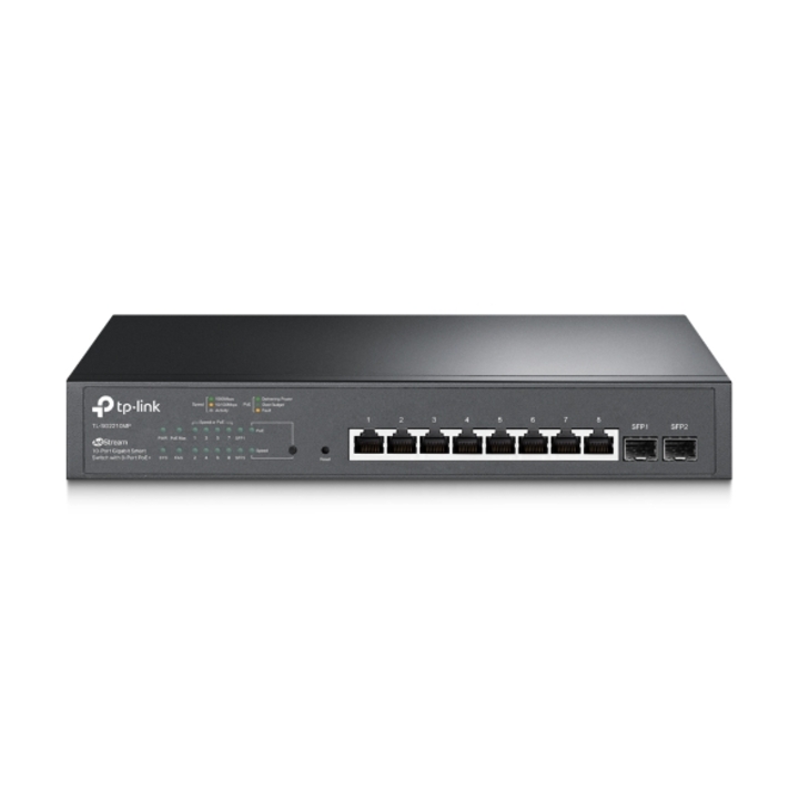 JetStream Smart Switch 10 cổng Gigabit với 8 cổng PoE TP-Link TL-SG2210MP