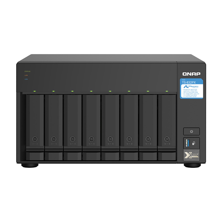 Thiết bị lưu trữ NAS QNAP 8 bay TS-832PX-4G