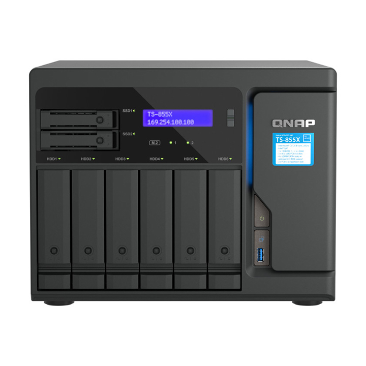 Thiết bị lưu trữ NAS QNAP 8 bay TS-855X-8G