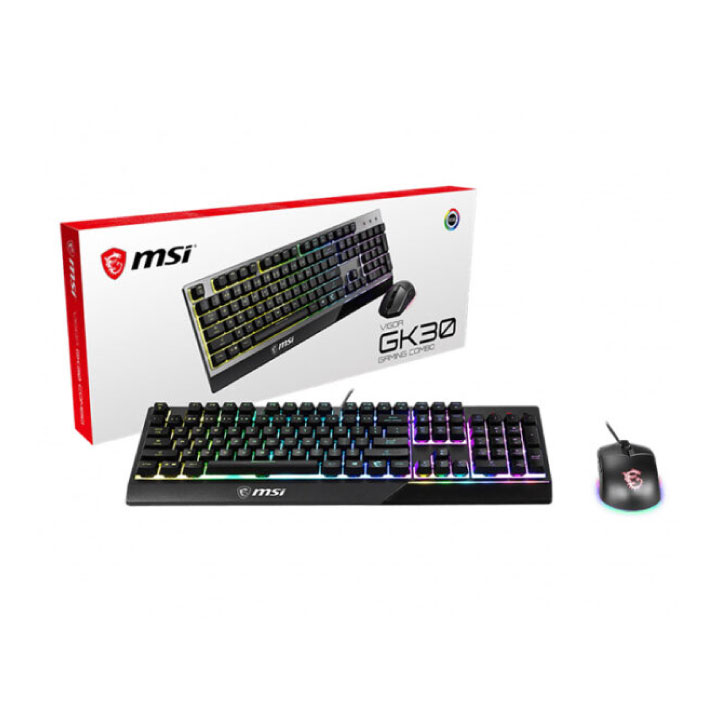 Chuột bàn phím MSI Vigor GK30-GM11 Combo US (140key) GK30-GM11