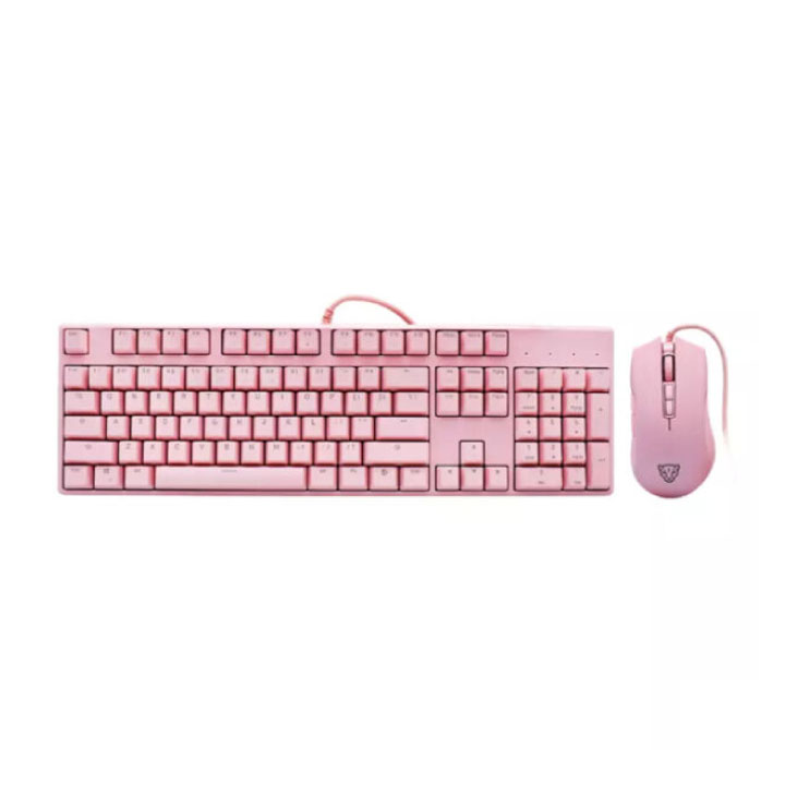 Chuột bàn phím Motospeed CK700 Zeus optical switch Icu blue backlit Keyboard Mouse Combo-Pink color