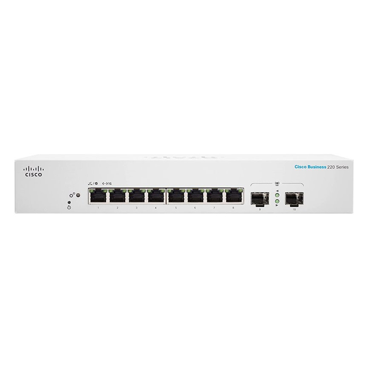 Smart Switch 8 cổng Gigabit Cisco CBS220-8T-E-2G