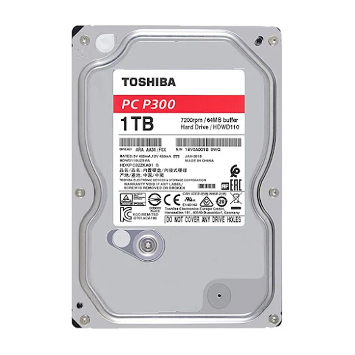 Ổ cứng HDD Toshiba 1TB HDWD110UZSVA 3.5inch dành cho PC