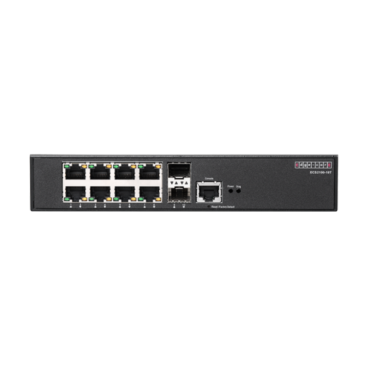 Bộ chia mạng Switch Edgecore ECS2100-10T (8 Port GE + 2 Port SFP Gigabit Uplink)