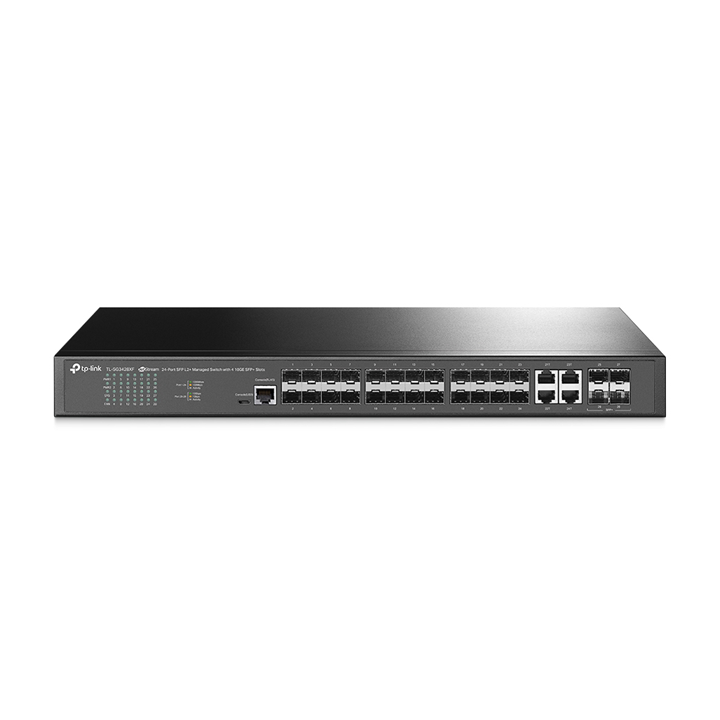 JetStream Managed Switch 24 Cổng SFP với 4 Cổng SFP+ 10Gbps TP-Link TL-SG3428XF