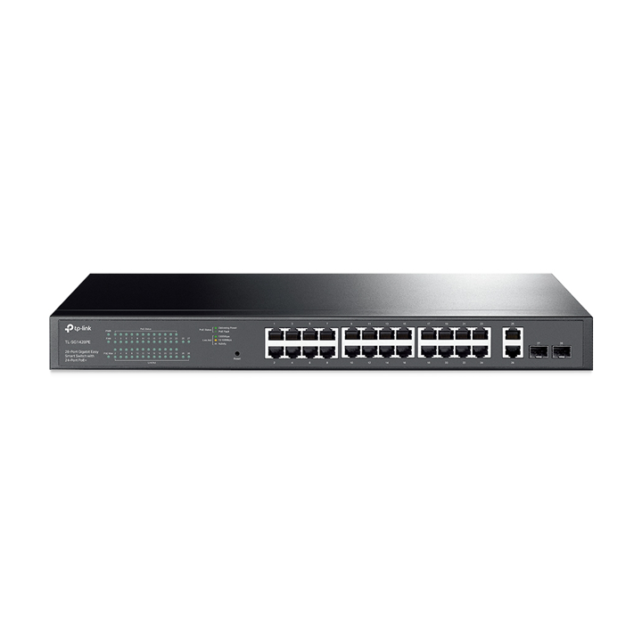 Smart Switch 28 cổng Gigabit với 24 cổng PoE+ TP-Link TL-SG1428PE