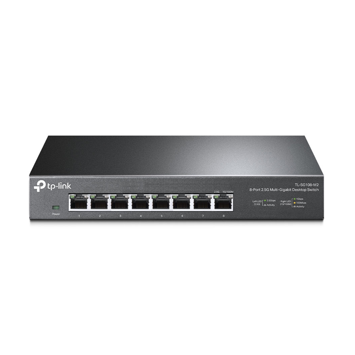 Switch để bàn 8 cổng 100Mbps/1Gbps/2.5Gbp TP-Link TL-SG108-M2