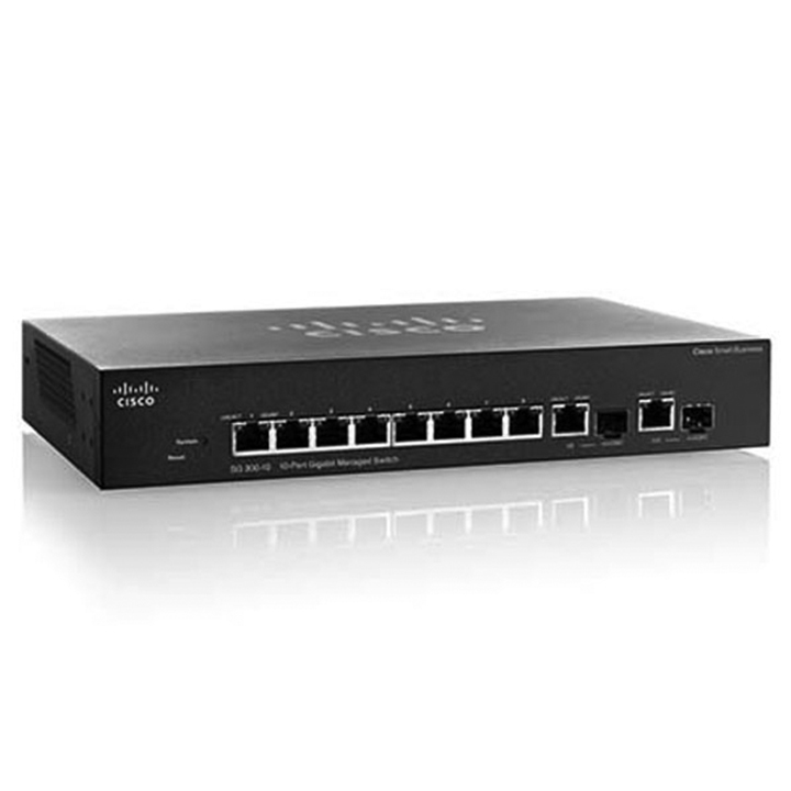 Managed Gigabit Switch Cisco 10 Port SG350-10-K9