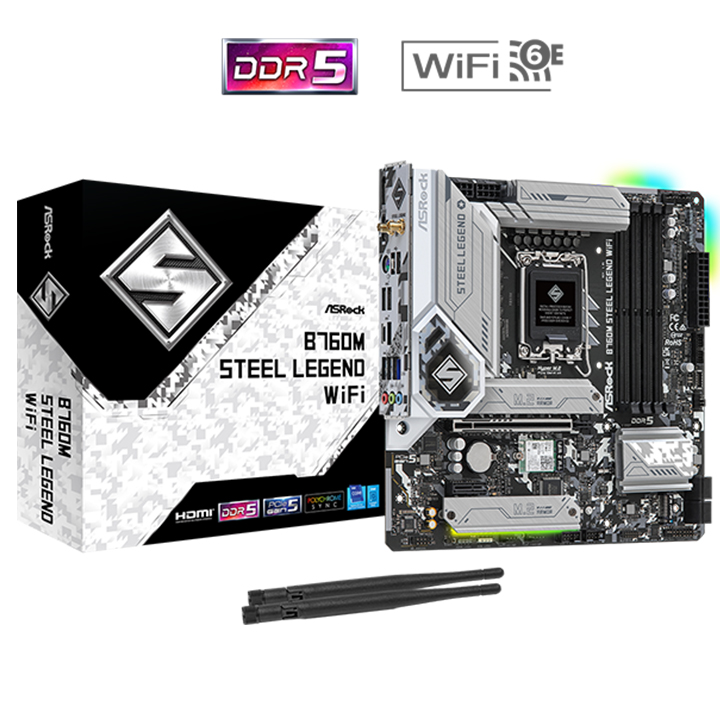 Mainboard ASRock B760M STEEL LEGEND WIFI (Intel)