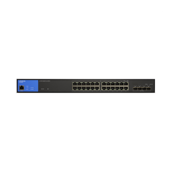 Managed Gigabit Switch Linksys LGS328MPC-EU (24 cổng 1G PoE RJ45 + 4 cổng quang 10Gb SFP)