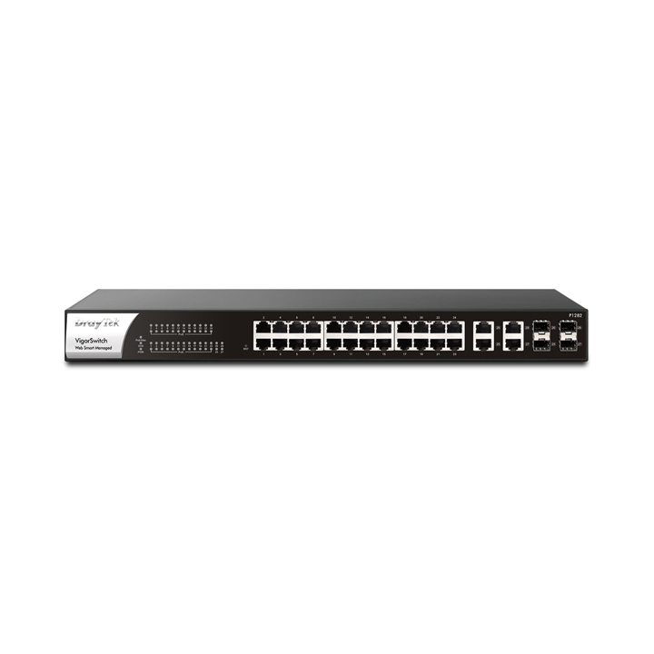 Web Smart Switch 24 Port Gigabit PoE DrayTek Vigorswitch P1282